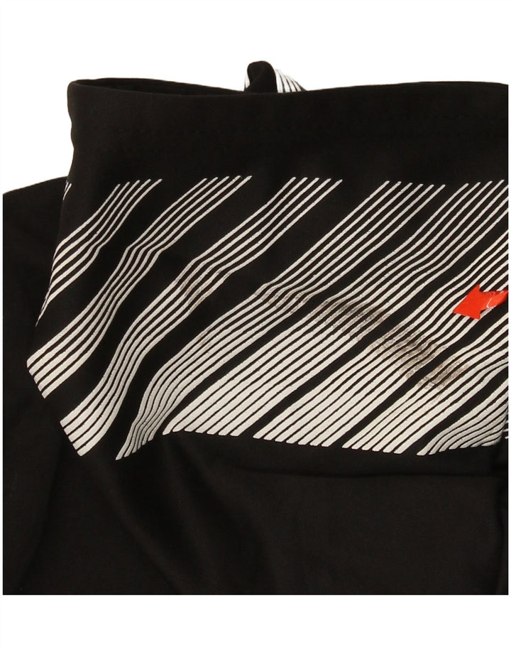 Γραφικό πουλόβερ PUMA με φερμουάρ με κουκούλα 7-8 ετών Μικρό μαύρο πολυεστέρα