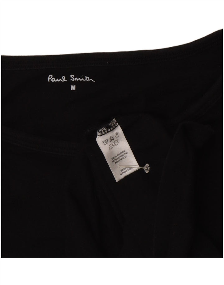 Paul Smith Γυναικείο T-Shirt Top UK 14 Medium Black Cotton