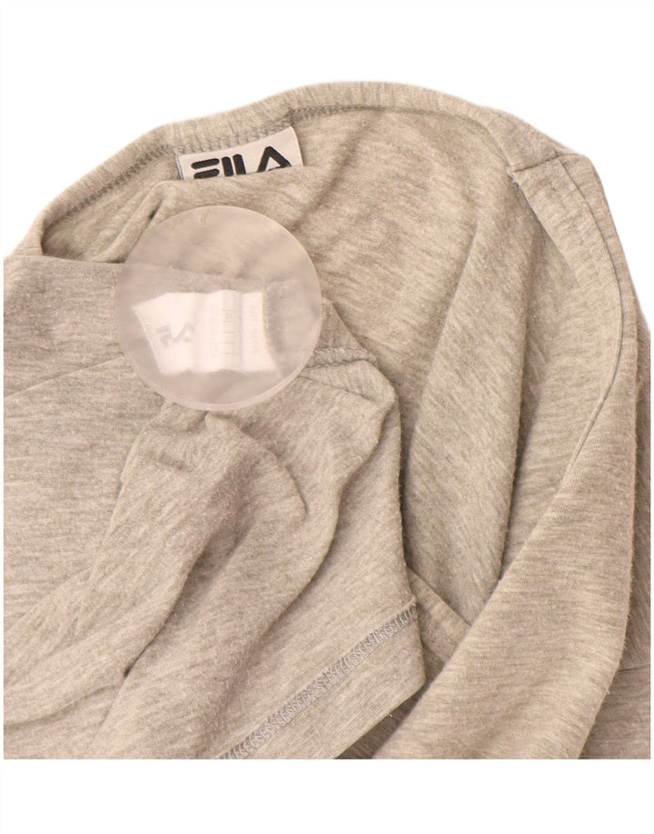 Ανδρικό T-Shirt Fila Top Small Grey Colourblock Βαμβακερό