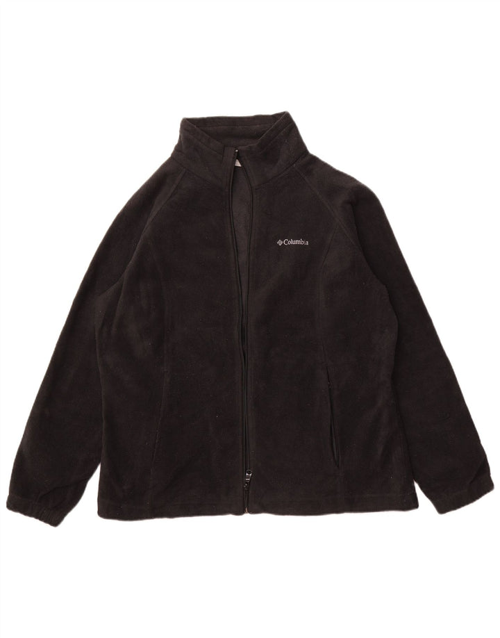 COLUMBIA Womens Fleece Jacket UK 18 XL Black Polyester