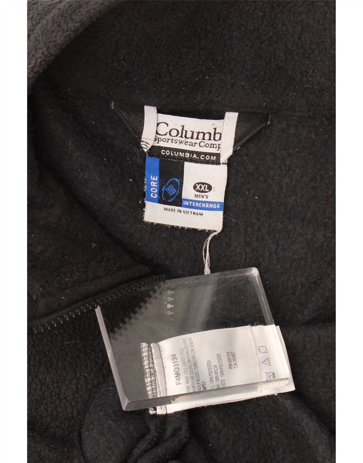 COLUMBIA Ανδρικό μπουφάν Fleece UK 44 2XL Μαύρο πολυεστέρα