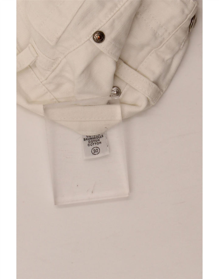 LAURA BIAGIOTTI Γυναικείο ίσιο τζιν W28 L30 Λευκό βαμβακερό