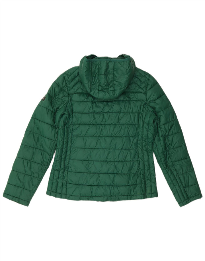 Michael Kors Γυναικείο μπουφάν με κουκούλα UK 14 Medium Green Nylon