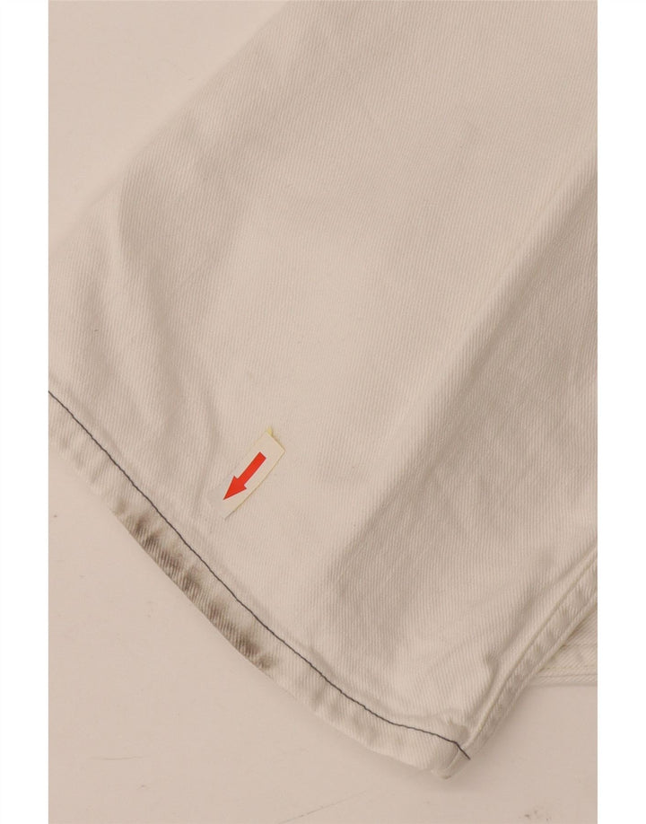 Lee Mens Knox Straight Jeans W36 L34 Λευκό βαμβακερό