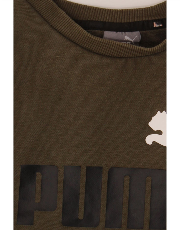 Ανδρικό γραφικό φούτερ PUMA Jumper Μεγάλο Χακί Βαμβακερό