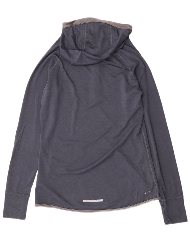 Γυναικεία φόρμα αθλητικής φόρμας πουλόβερ με κουκούλα Dri Fit NIKE Top 14 UK Large Navy Blue