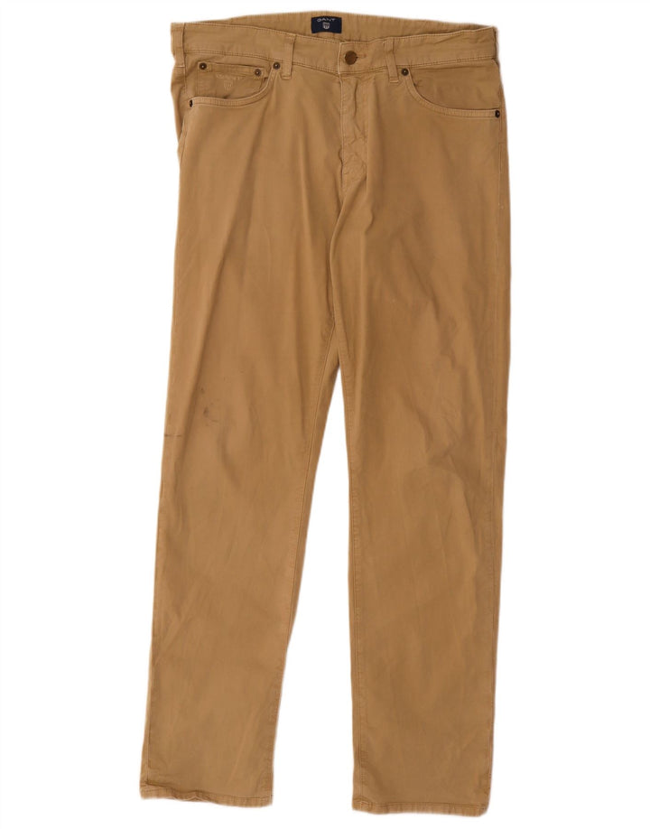 Ανδρικό ίσιο casual παντελόνι Gant W32 L32 Beige