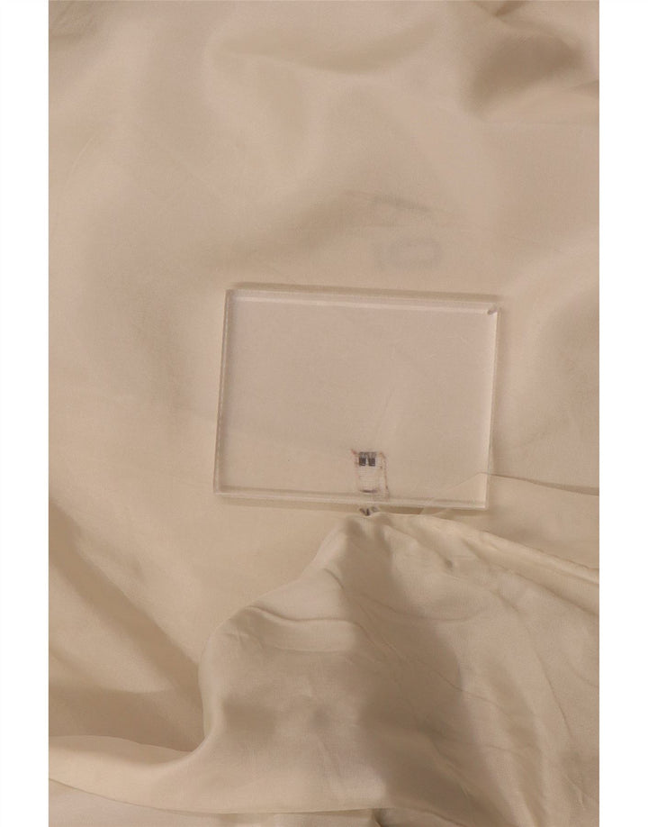 Vintage γυναικείο υπερμεγέθη διπλό μπουφάν UK 14 Medium White