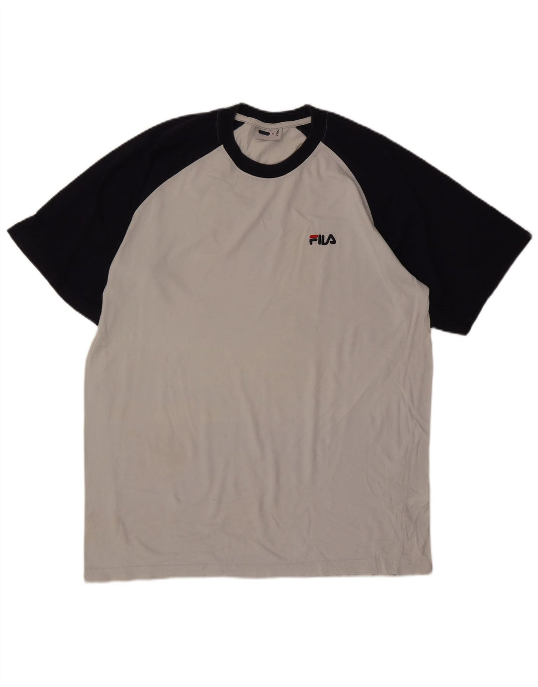 Ανδρικό T-Shirt Fila Top XL Γκρι Colourblock Βαμβακερό