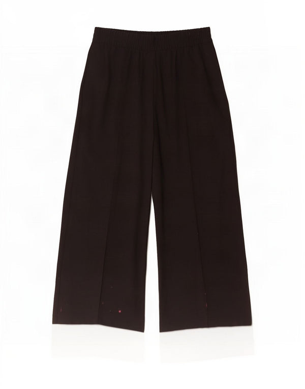 Marks & Spencer Γυναικείο φαρδύ παντελόνι casual UK 12 Medium W30 L29 Μαύρο