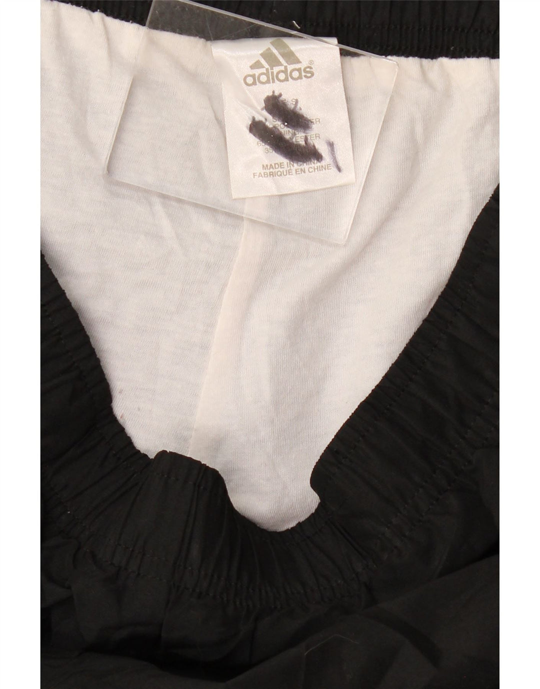 Ανδρική αθλητική φόρμα ADIDAS Παντελόνι από μεσαίο μαύρο πολυεστέρα