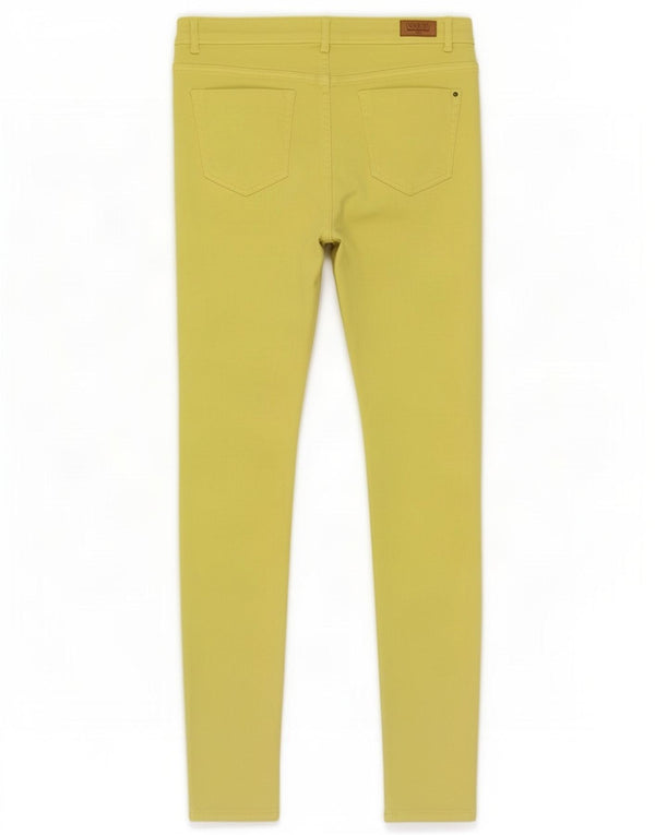 Zara Γυναικείο Trafaluc Skinny παντελόνι EU 42 Μεγάλο W32 L32 Κίτρινο