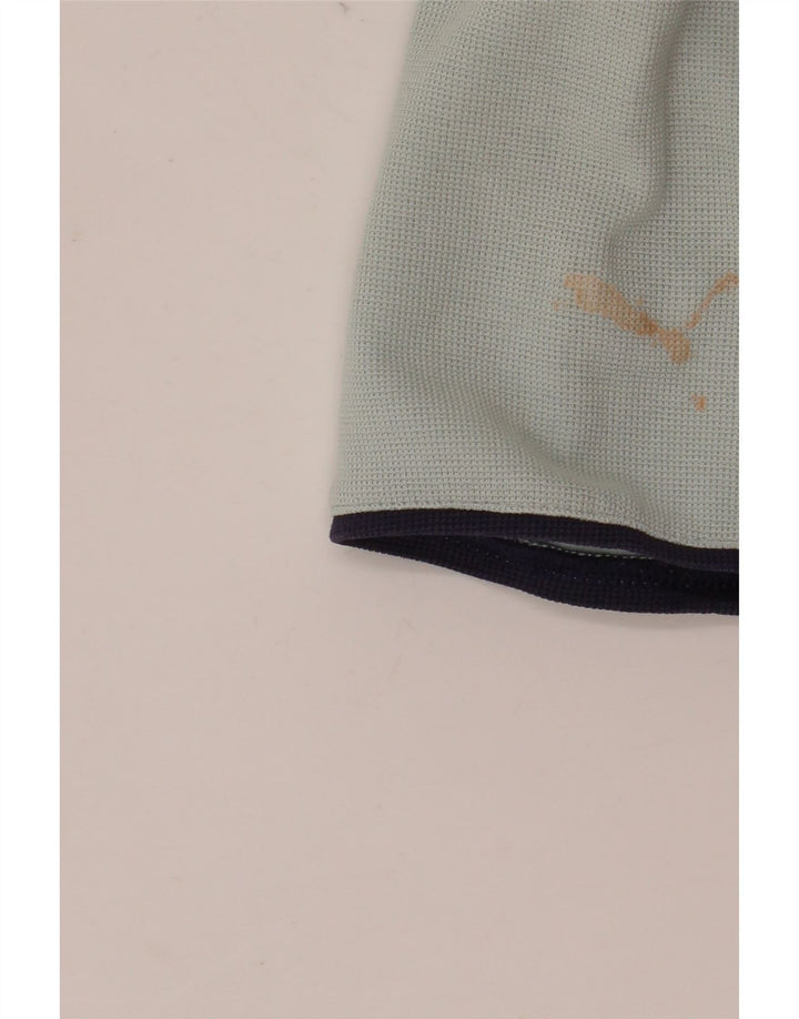 Πουκάμισο Puma Mens Italia Graphic Polo, μεσαίο μπλε βαμβακερό