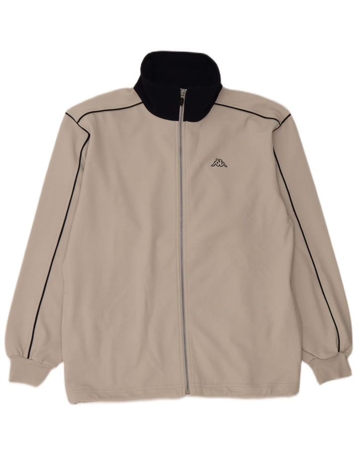 Ανδρική φόρμα Kappa Top Jacket Large Grey Colourblock Polyester
