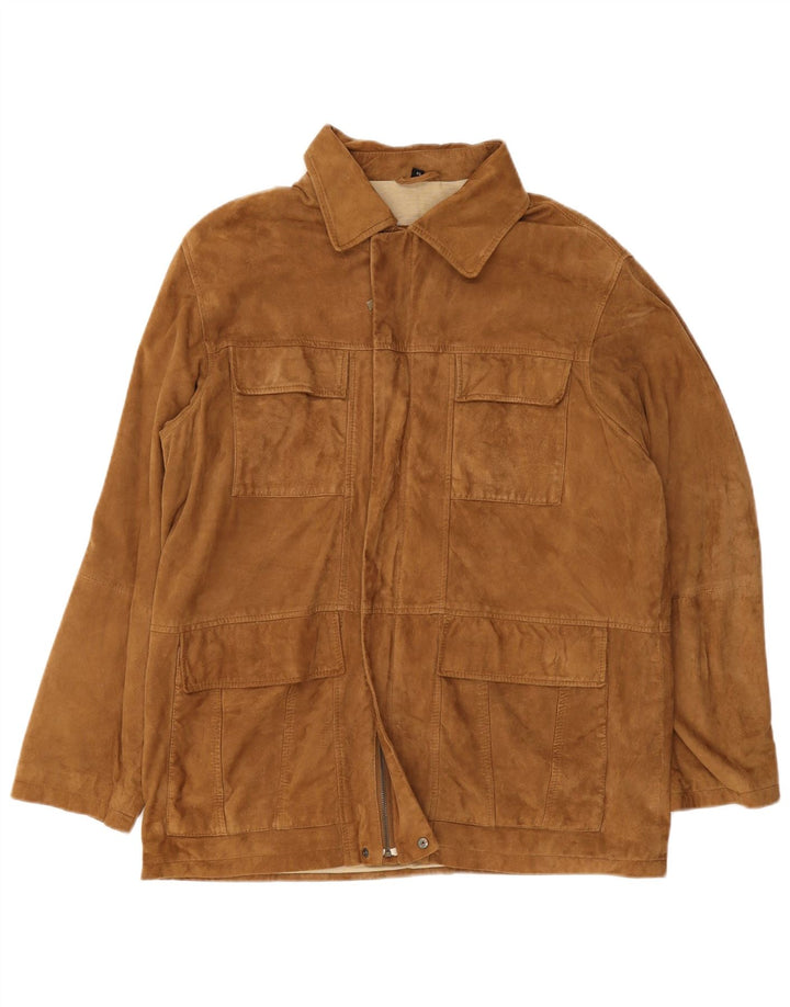 Camel Active Ανδρικό Suede Jacket UK 42 XL Καφέ Δερμάτινο