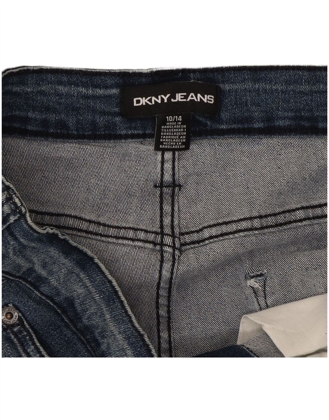 Dkny Γυναικείο τζιν σορτς US 10 Μεγάλο W30 Μπλε βαμβακερό