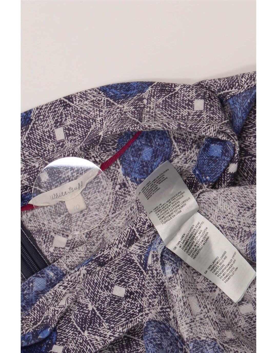 White Stuff Γυναικεία Μπλούζα Top UK 10 Small Blue Floral Λευκά είδη