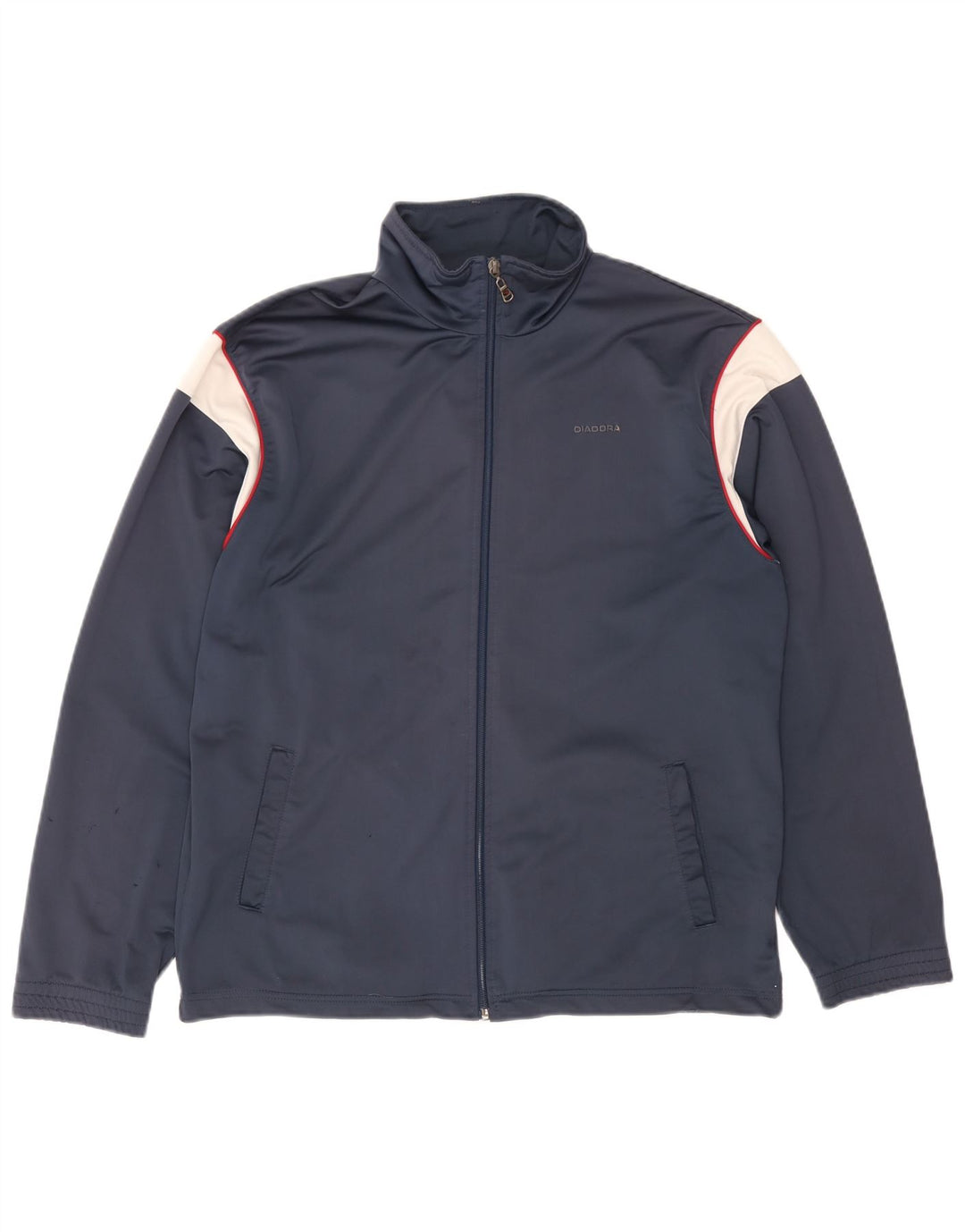 Ανδρική φόρμα Diadora Top Jacket UK 40 Medium Navy Blue Colourblock