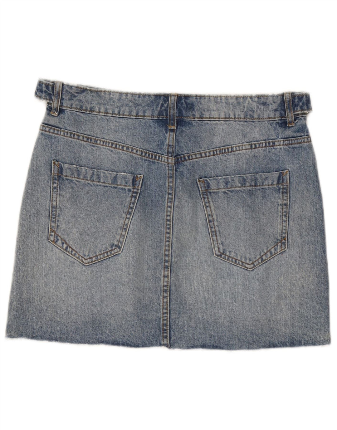 Zara Γυναικεία Ζ1975 Μίνι Τζιν Φούστα Μεσαία W32 Μπλε Βαμβακερή