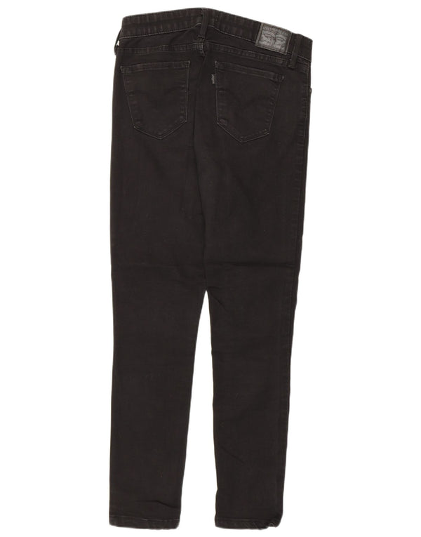 Levi's Womens 711 Skinny Jeans W29 L27 Μαύρο βαμβακερό