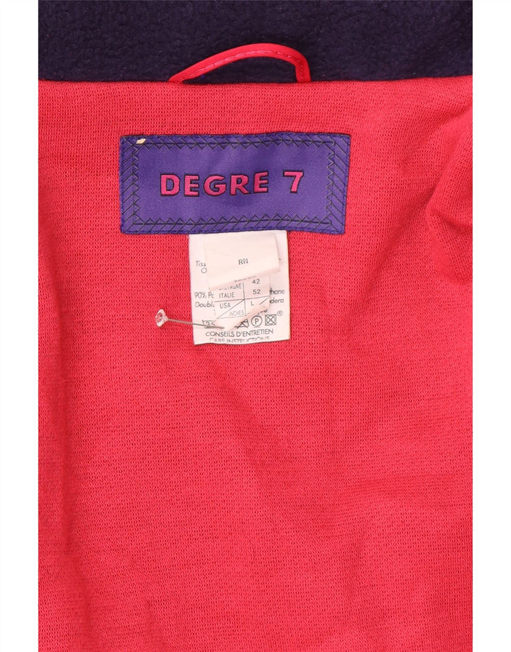 Ανδρικό μπουφάν σκι με κουκούλα Degre 7 IT 52 XL Navy Blue Colorblock Polyester
