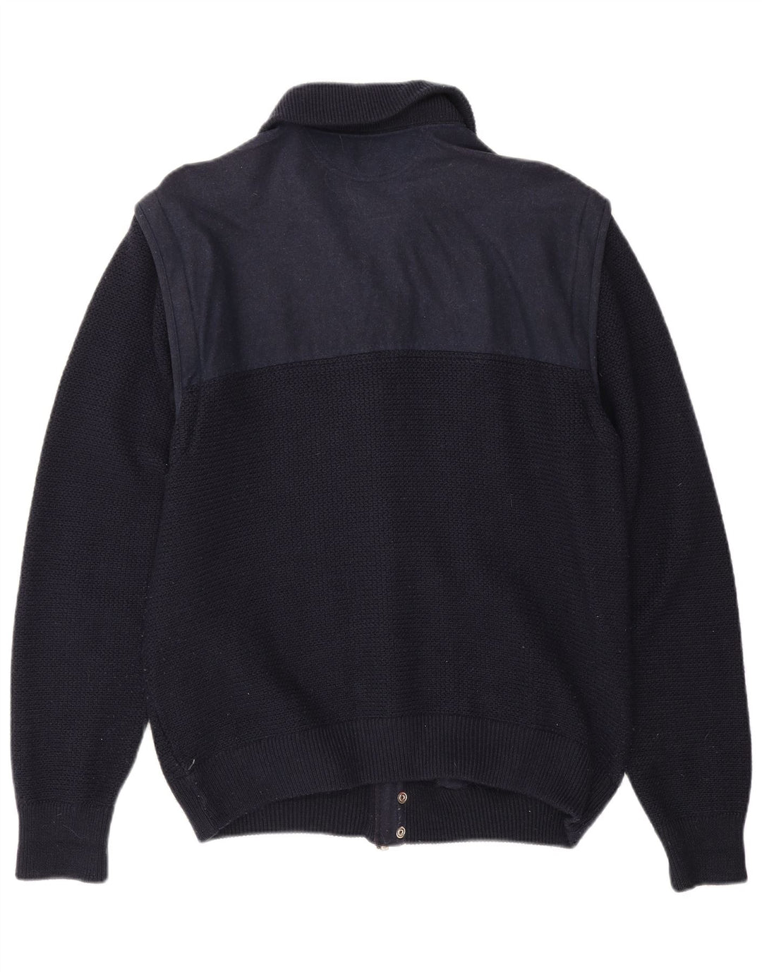 Πουλόβερ Loli Wolf Ανδρική Ζακέτα Yachting Medium Navy Blue Colorblock Μαλλί