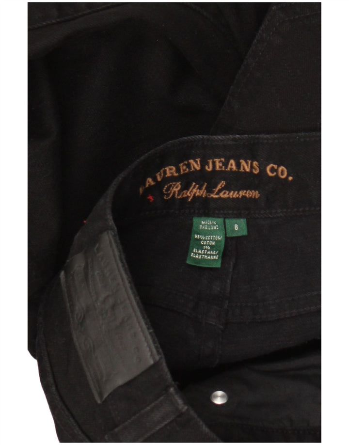 Ralph Lauren Γυναικείο ίσιο τζιν US 8 Medium W30 L30 Black Cotton Classic