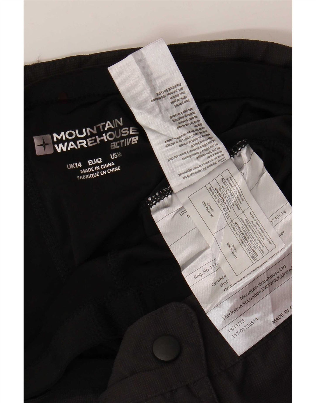 Mountain Warehouse Γυναικεία βερμούδα UK 14 Large W34 Grey Polyester