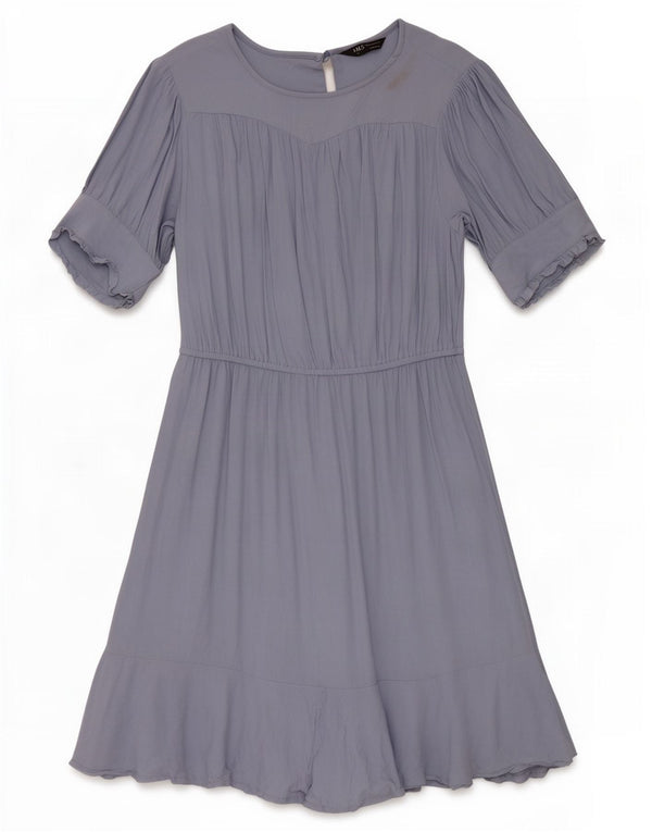 Marks & Spencer Γυναικείο φόρεμα A-Line UK 12 μεσαία μπλε βισκόζη