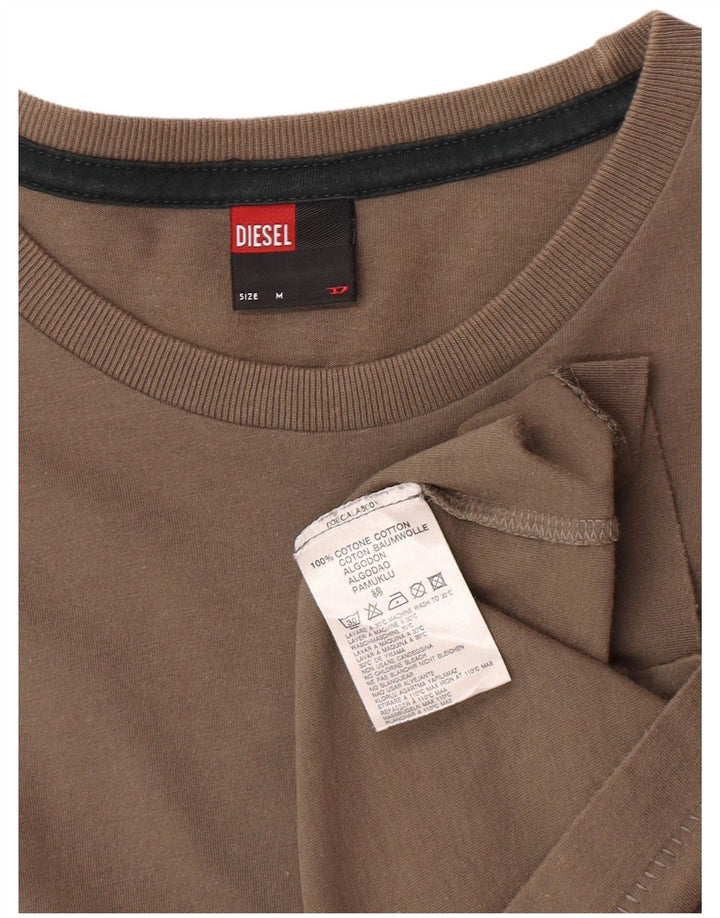 Diesel γυναικείο τοπ μακρυμάνικο UK 12 μεσαίο γκρι βαμβακερό