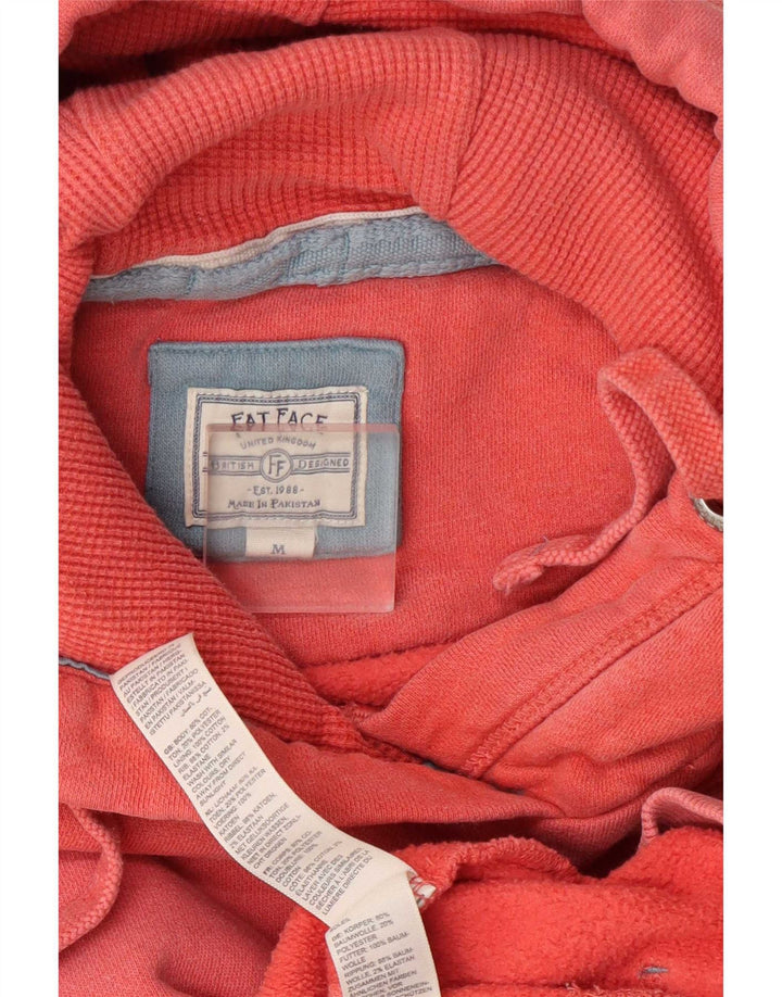 Fat Face Γυναικείο Hoodie Jumper UK 14 Μεσαίο κόκκινο βαμβακερό