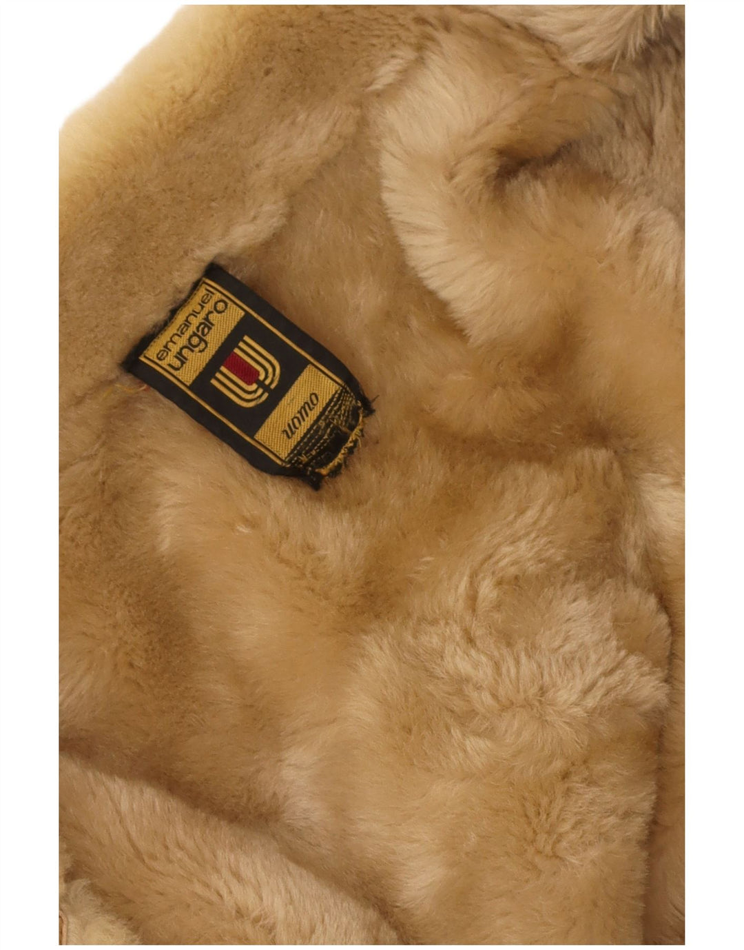 Emanuel Ungaro Ανδρικό Πανωφόρι Shearling UK 38 Medium Beige