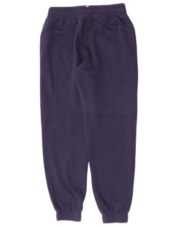 Puma Boys αθλητική φόρμα παντελόνι Joggers 13-14 ετών Navy Blue Cotton