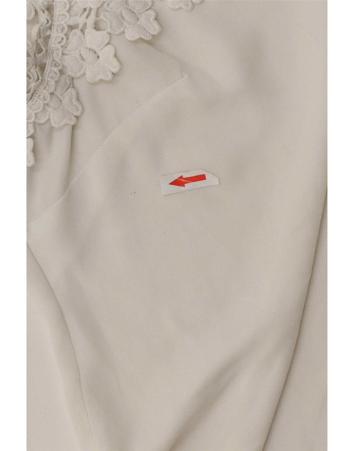 Lipsy Γυναικεία Μπλούζα Τοπ UK 16 Large White Polyester