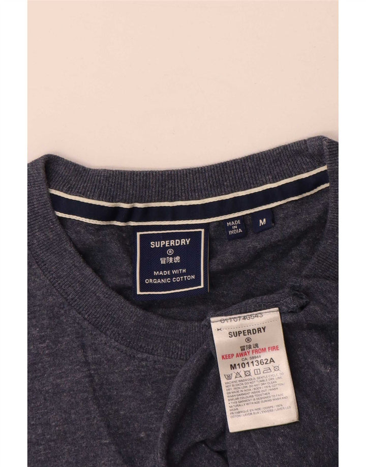 Ανδρικό T-Shirt Superdry Τοπ μεσαίου μπλε βαμβακερό