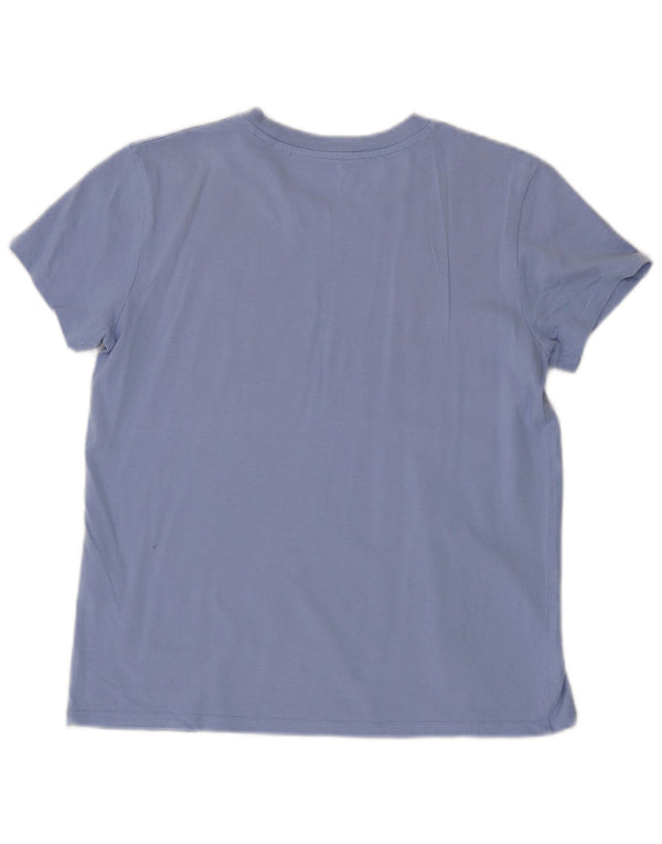 Γυναικείο T-Shirt Levi's Top UK 10 Small Blue Cotton