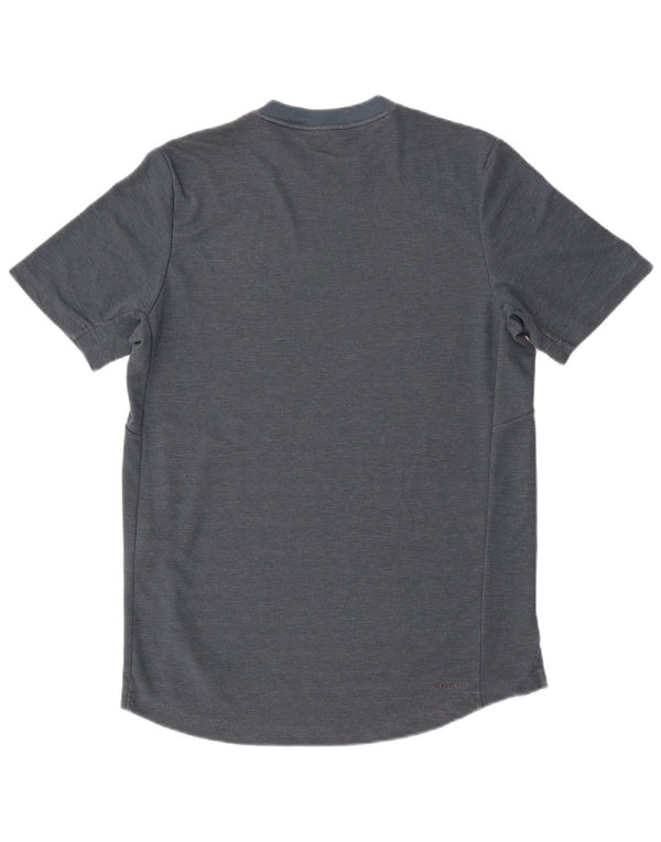 Ανδρικό γραφικό T-Shirt Adidas Top Small Navy Blue Polyester