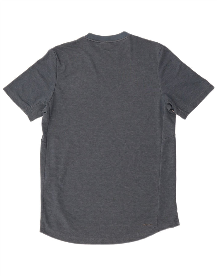 Ανδρικό γραφικό T-Shirt Adidas Top Small Navy Blue Polyester