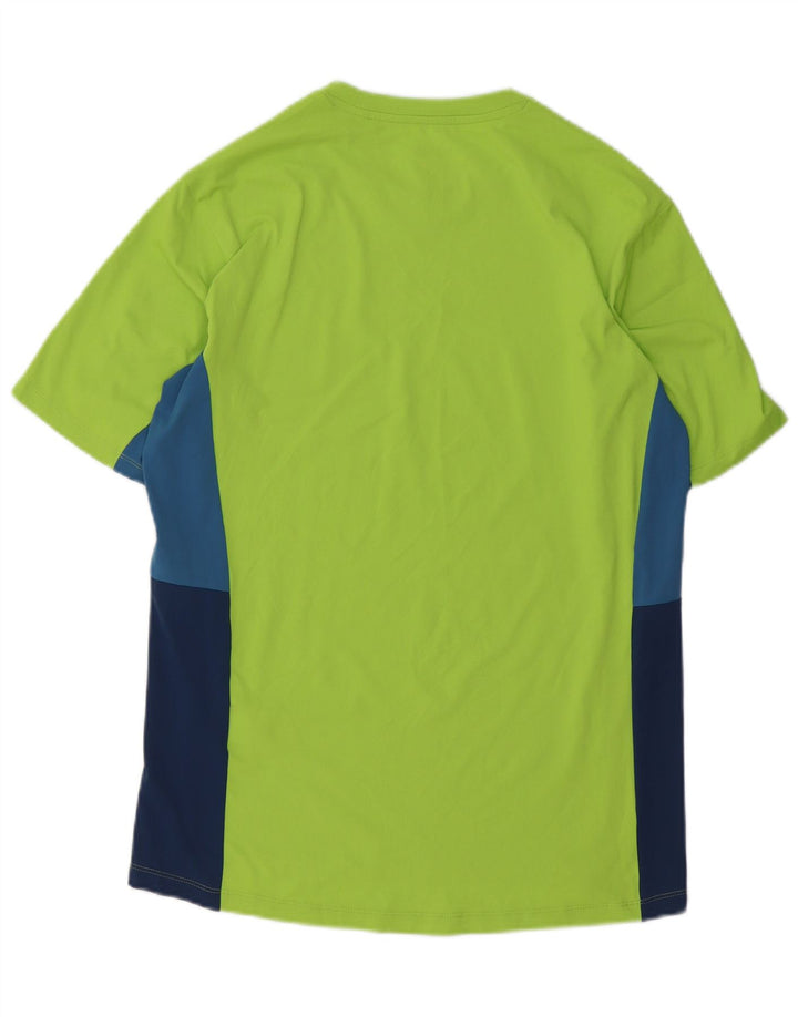 Ανδρικό μπλουζάκι Jack Wolfskin Top Small Green Colourblock Polyester