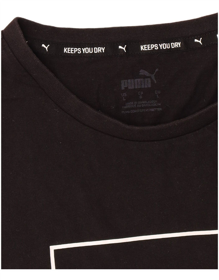 Ανδρικό γραφικό T-Shirt PUMA Top Large Μαύρο