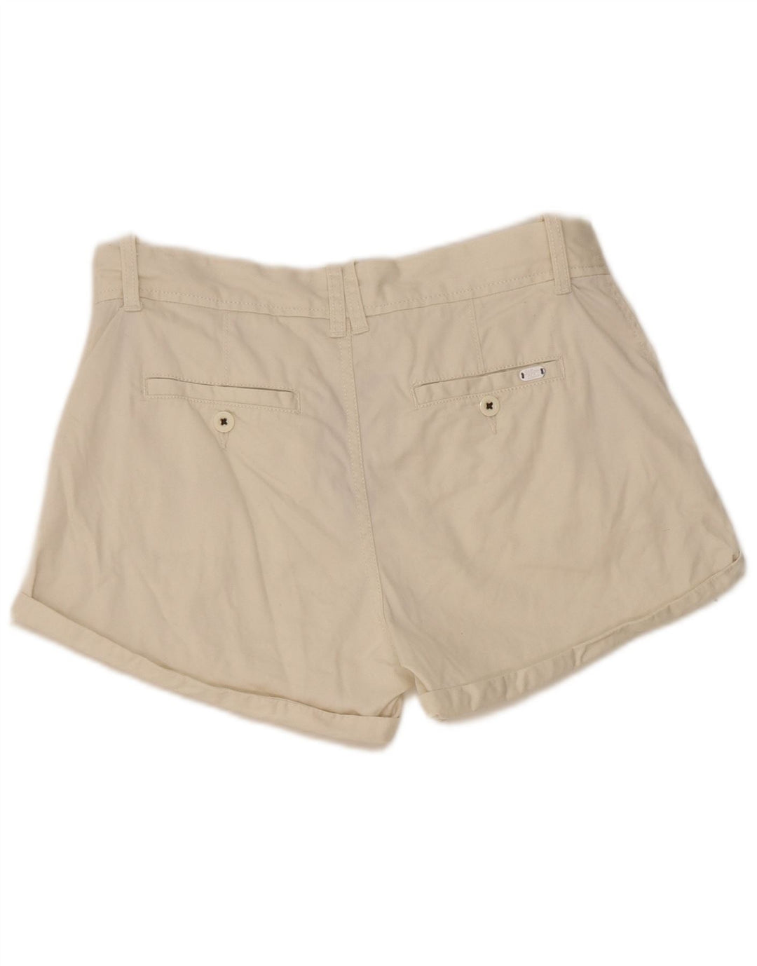 Tommy Hilfiger Γυναικείο Σορτς Chino W28 Βαμβακερό μεσαίο μπεζ