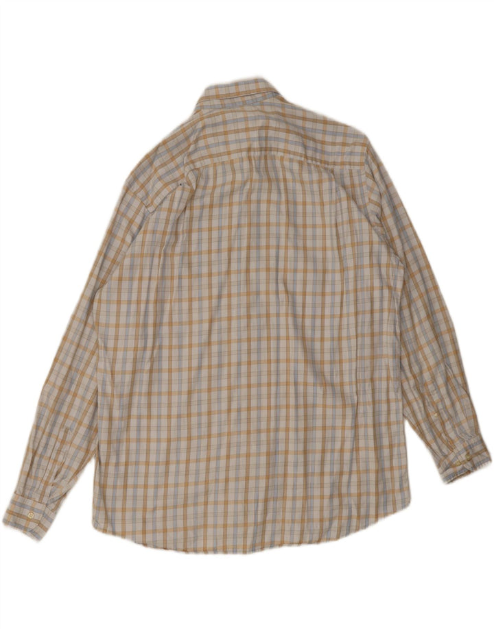 Ανδρικό πουκάμισο Lacoste νούμερο 44 XL Off White Check