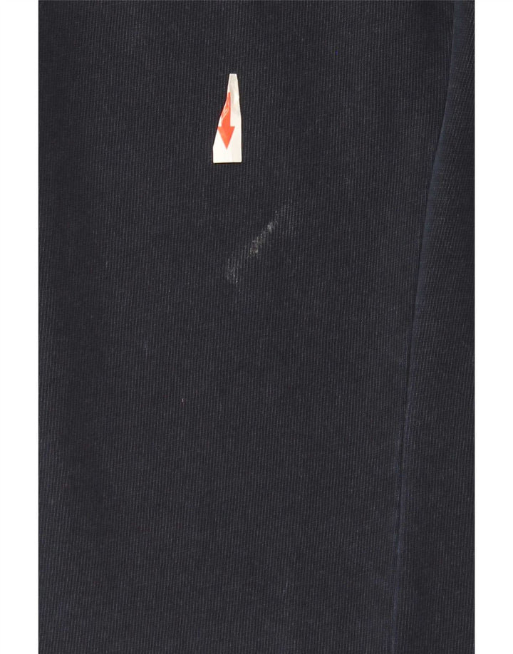 Zara Γυναικείο φαρδύ παντελόνι UK 14 Medium Navy Blue