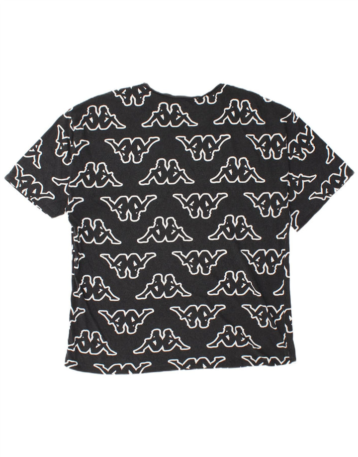 Kappa Mens Tezenis Graphic T-Shirt Top Large Μαύρο