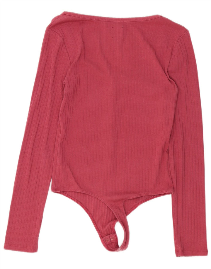 Γυναικείο μακρυμάνικο κορμάκι Gap UK 10 Small Pink Βαμβακερό