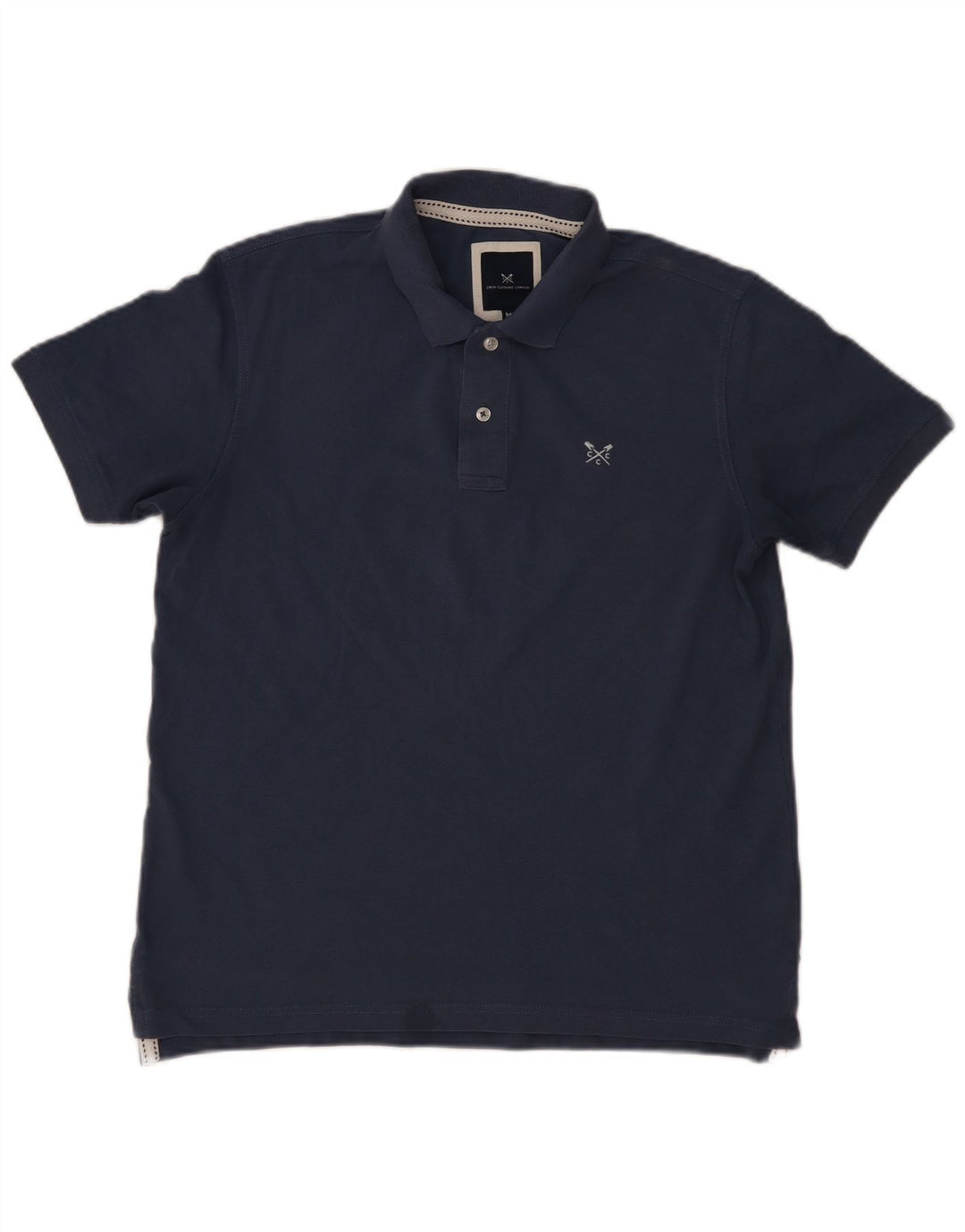 Ανδρικό πουκάμισο Polo Crew Clothing, μεσαίο μπλε βαμβακερό