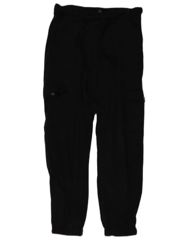 Marks & Spencer Womens Joggers Cargo Παντελόνι UK 14 Large W32 L27 Black