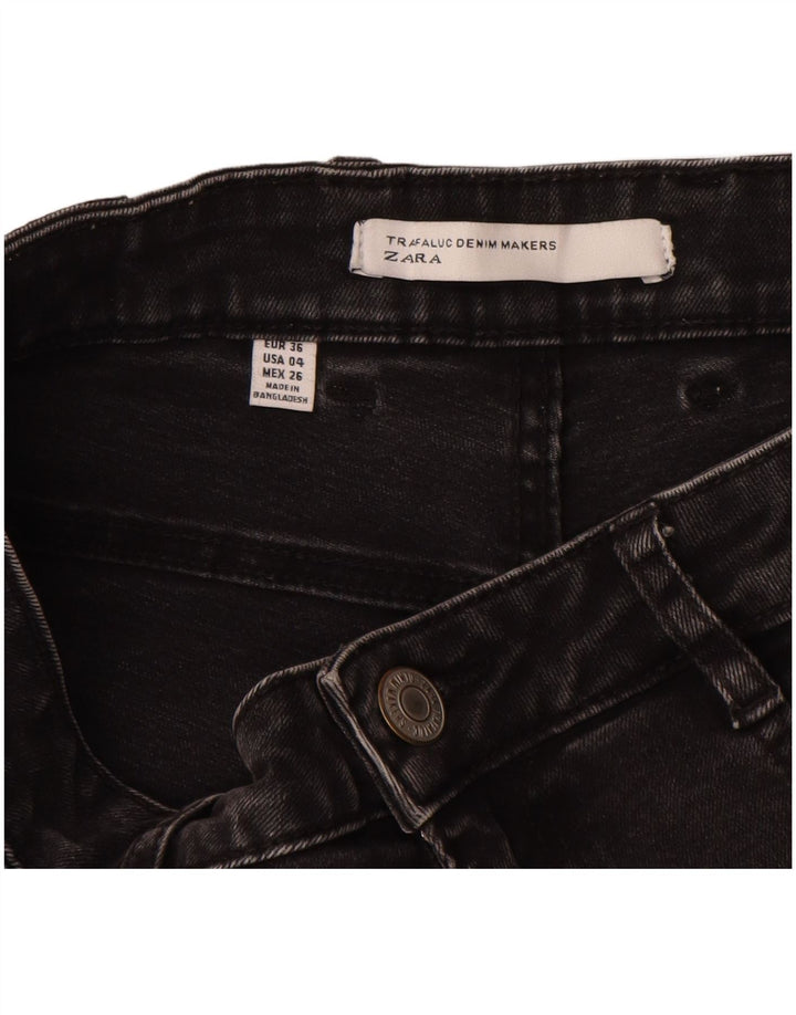 Zara Γυναικείο τζιν σορτς EU 36 XS W26 Μαύρο