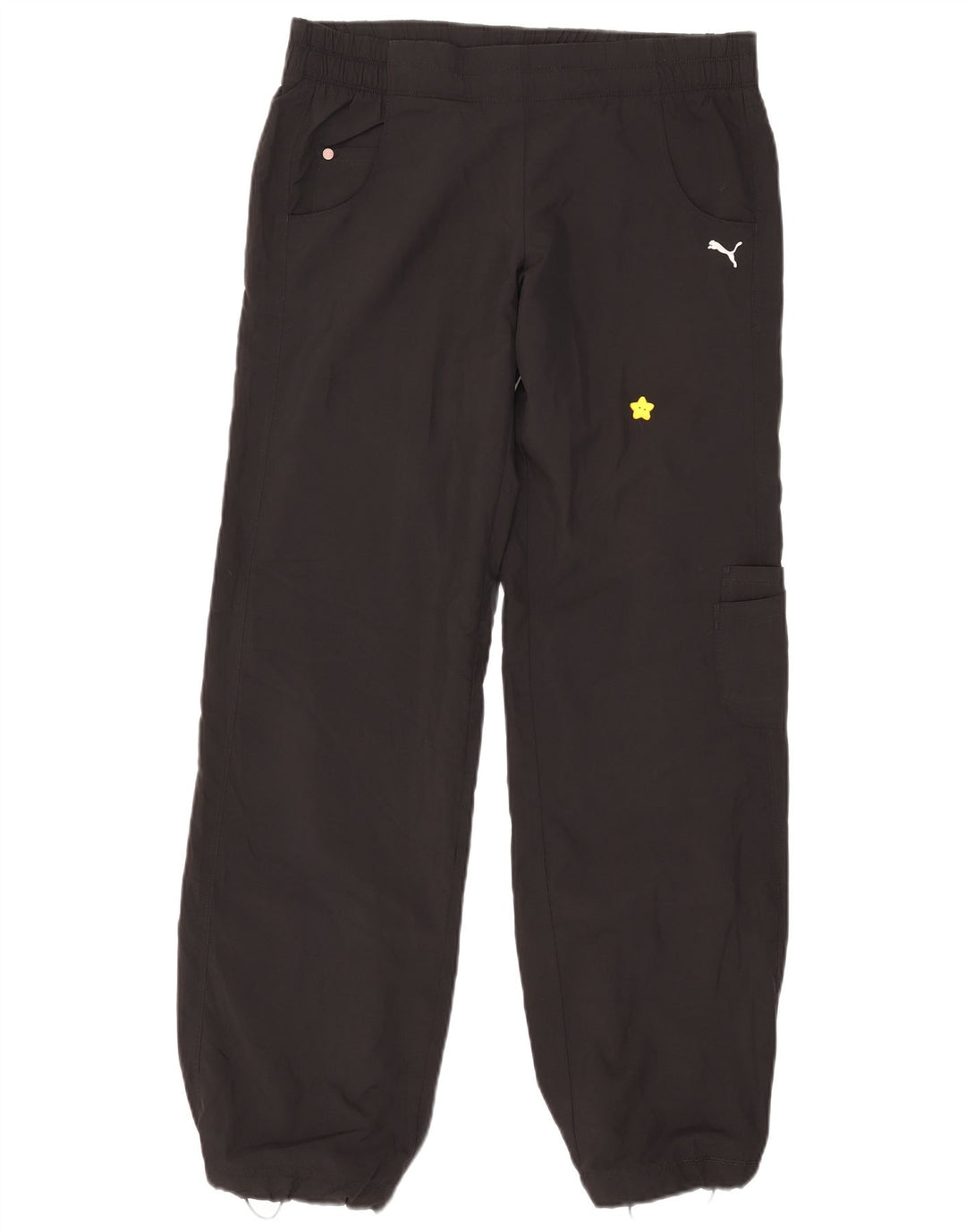 Puma Γυναικείο Joggers Cargo Παντελόνι UK 12 Medium W32 L33 Μαύρο Πολυεστέρας