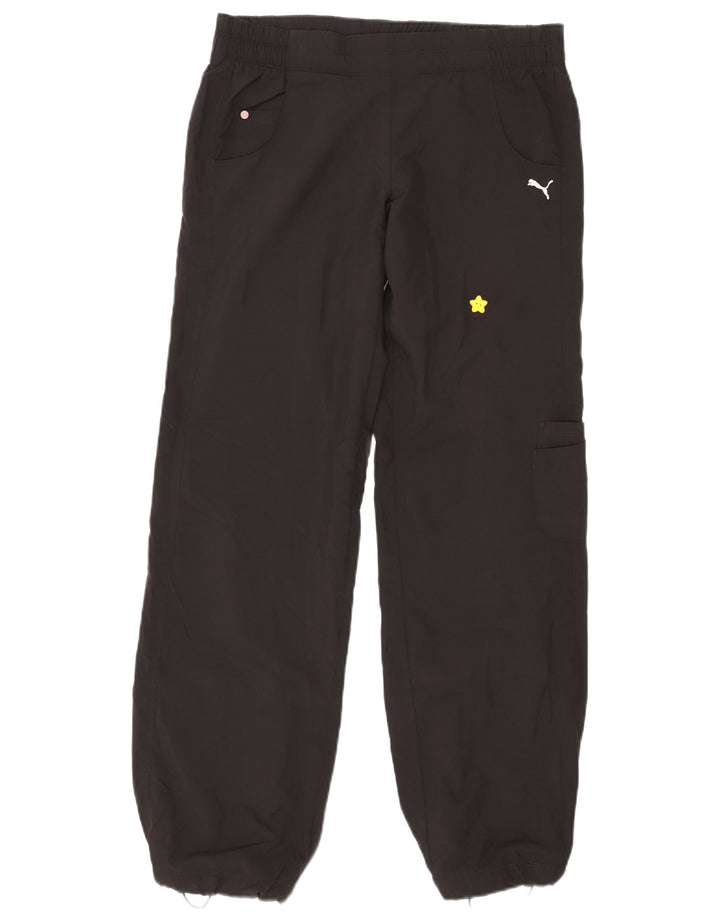 Puma Γυναικείο Joggers Cargo Παντελόνι UK 12 Medium W32 L33 Μαύρο Πολυεστέρας